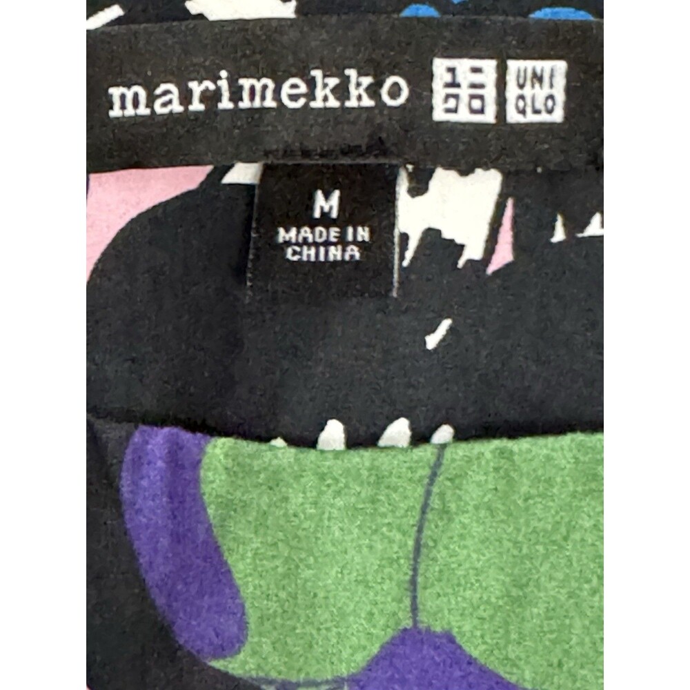 Marimekko x Uniqlo Colorful Floral Cotton Poplin Sleeveless Top Shirt Size M - Picture 4 of 6